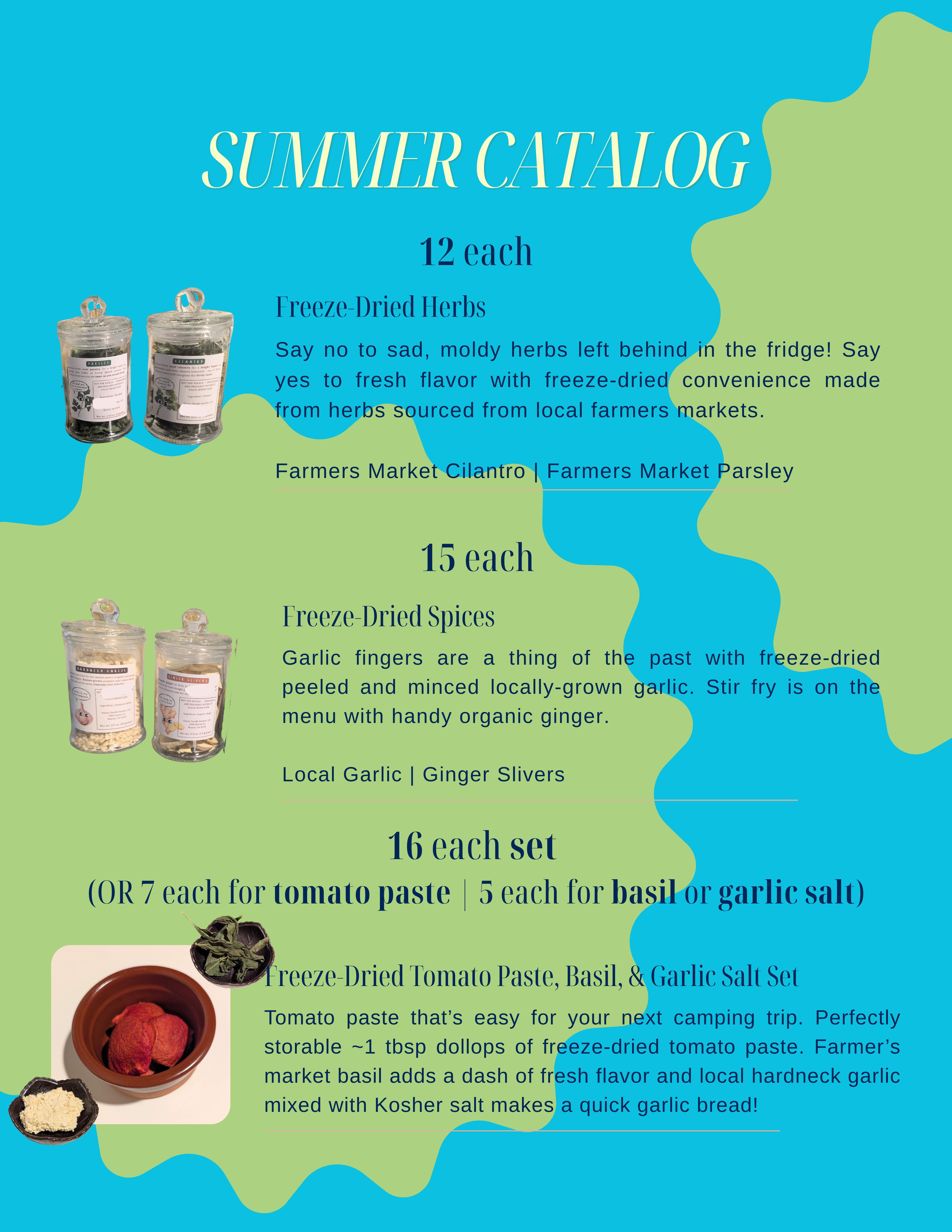 Spring product catalog